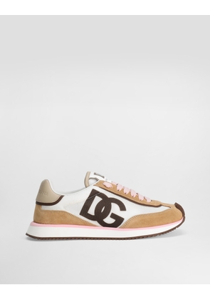 Dolce & Gabbana Mixed-material Dg Cushion Sneakers - Woman Sneakers Multicolor 37