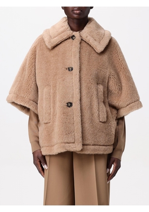 Fur Coat MAX MARA Woman color Beige