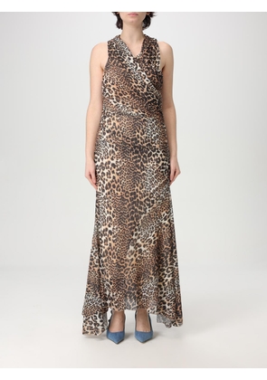 Dress GANNI Woman color Beige