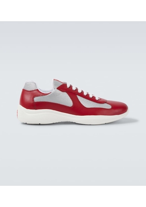Prada America's Cup leather-trimmed sneakers