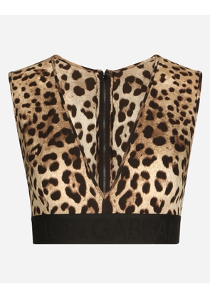 Dolce & Gabbana Top - Woman Shirts And Tops Animal Print Silk 40