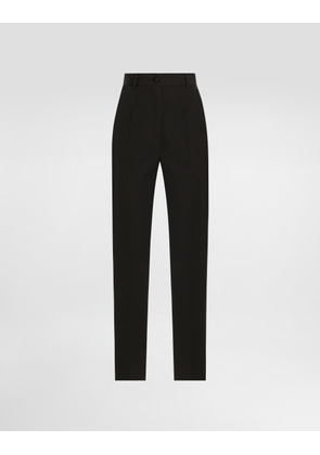 Dolce & Gabbana Tailored Woolen Tuxedo Pants - Woman Pants And Shorts Black 42