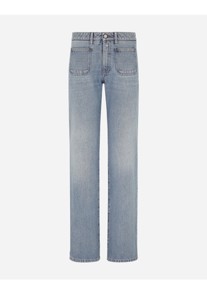 Dolce & Gabbana Cotton Denim Work Jeans - Woman Denim And Jeans Multi-colored 42