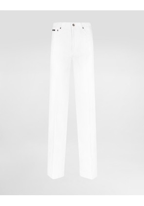 Dolce & Gabbana Flared Denim Jeans - Woman Denim And Jeans Multi-colored 40