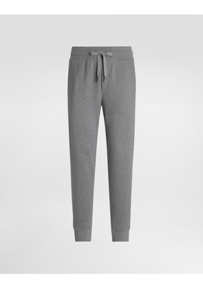 Dolce & Gabbana Stretch Jersey Jogging Pants With Tag - Man Pants And Shorts Gray 44