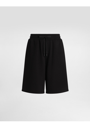 Dolce & Gabbana Cotton Jogging Shorts - Man Pants And Shorts Black 44