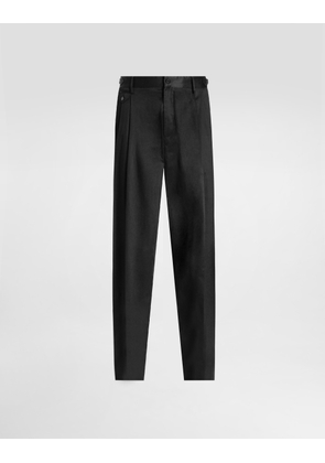 Dolce & Gabbana Cotton Gabardine Trousers - Man Pants And Shorts Black Cotton 60