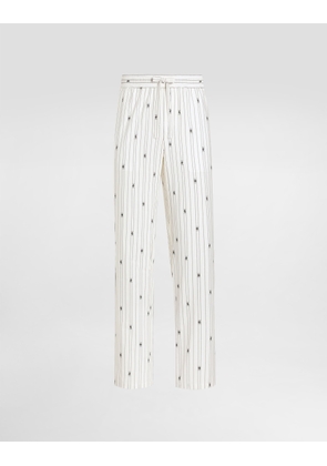 Dolce & Gabbana Logo Trousers - Man Pants And Shorts Multi-colored 48