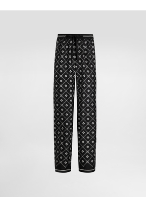 Dolce & Gabbana Printed Twill Trousers - Man Pants And Shorts Multicolor 56