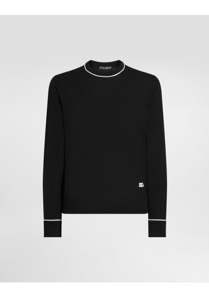 Dolce & Gabbana Crewneck Wool Pullover - Man Black 54