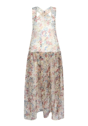 Khaite Amello Floral Silk-Organza Maxi Dress - Moda Operandi