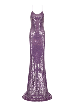 The New Arrivals Ilkyaz Ozel Gwyneth Sequined Crepe Maxi Dress - Moda Operandi