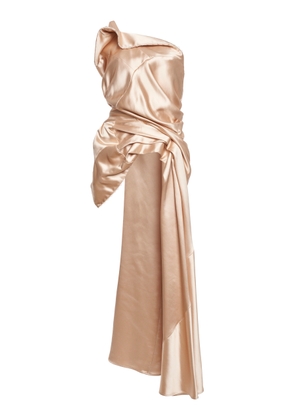 Dries Van Noten Camari Draped Satin Top - Moda Operandi