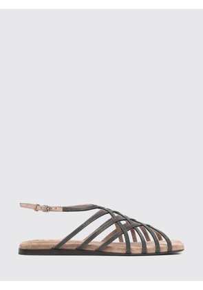 Heeled Sandal BRUNELLO CUCINELLI Woman color Brown