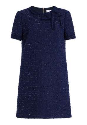Carolina Herrera Embellished Tweed Mini Dress - Moda Operandi