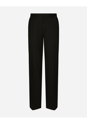 Dolce & Gabbana Two-way Stretch Twill Straight-leg Pants - Man Pants And Shorts Black 54