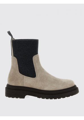 Boots BRUNELLO CUCINELLI Woman color Beige