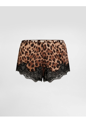 Dolce & Gabbana Shorts - Woman Underwear Animal Print Cotton 1