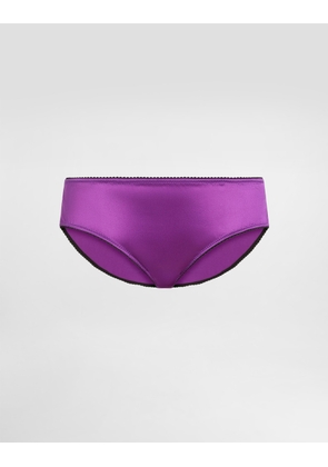 Dolce & Gabbana Stretch Satin Briefs - Woman Underwear Multicolor Silk 2