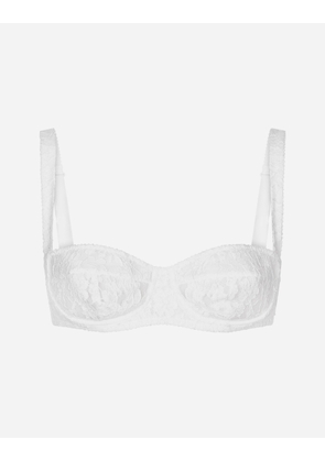 Dolce & Gabbana Lace Balconette Bra - Woman Underwear White Lace 4