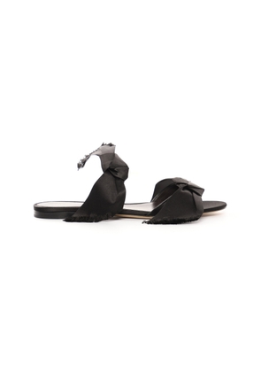 The Row Vika Knotted Satin Sandals - Moda Operandi