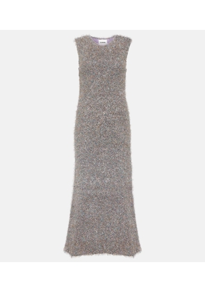 Jil Sander LurexÂ® metallic midi dress