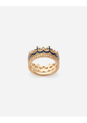 Dolce & Gabbana Royal Ring 18-carat Yellow Gold And Diamonds - Man Rings Gold 62