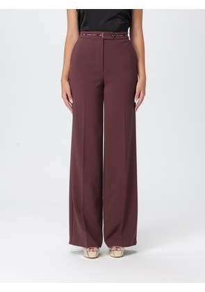 Pants ELISABETTA FRANCHI Woman color Wine