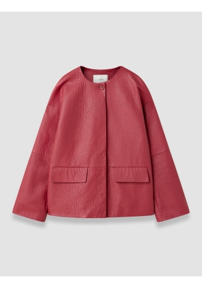 Barbs Pebble Leather Jacket - 34