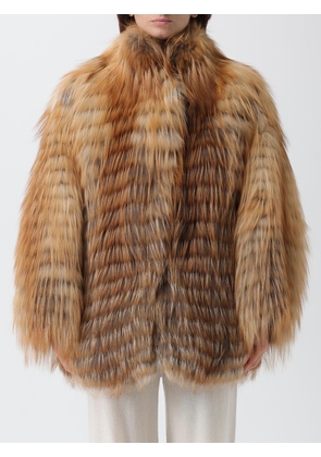 Fur Coat SIMONETTA RAVIZZA Woman color Honey