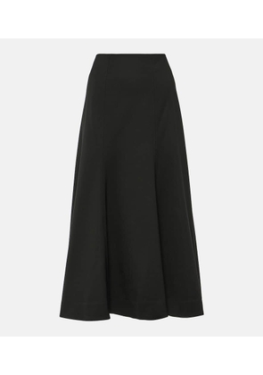 CO Wool-blend midi skirt