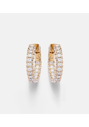 Shay Jewelry 18kt gold hoop earrings with diamonds