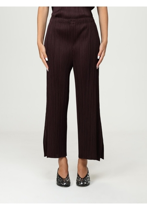 Pants PLEATS PLEASE ISSEY MIYAKE Woman color Brown