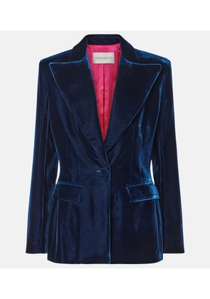 Nina Ricci Fluid velvet blazer
