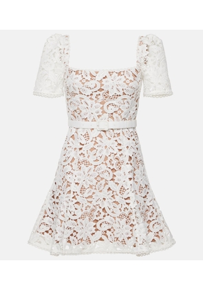 Self-Portrait Floral lace minidress