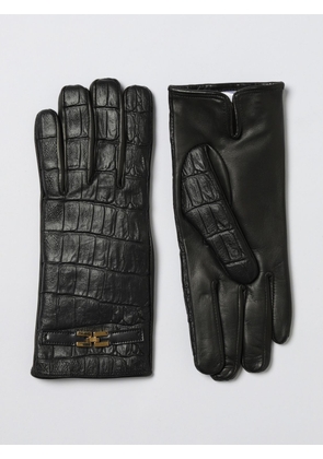 Gloves ELISABETTA FRANCHI Woman color Black