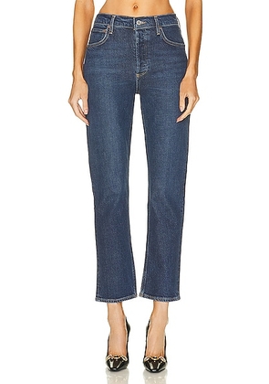 AGOLDE Riley Long Jeans in Divided - Denim-Dark. Size 25 (also in 32).