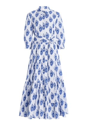 Carolina Herrera Tiered Stretch-Cotton Midi Shirt Dress - Moda Operandi