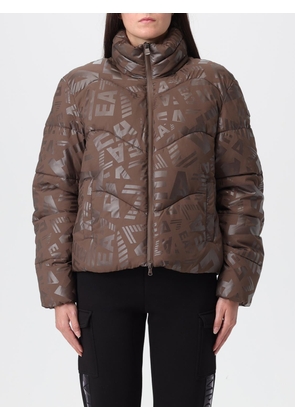 Jacket EA7 Woman color Brown
