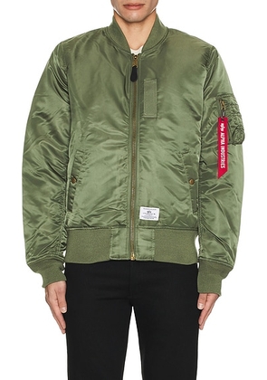 ALPHA INDUSTRIES MA-1 Mod Flight Jacket in Sage - Green. Size S (also in XS).