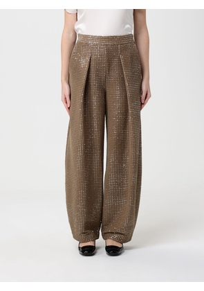 Pants GIORGIO ARMANI Woman color Beige