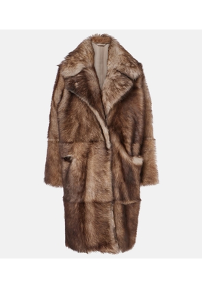 Nour Hammour Evita shearling coat