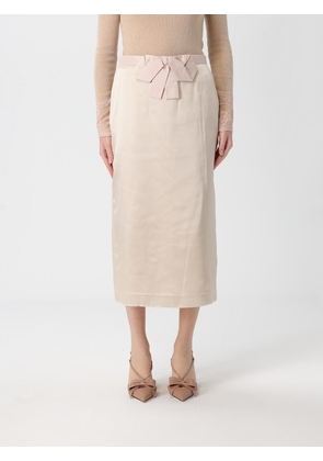 Skirt VALENTINO Woman color Champagne
