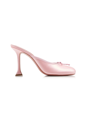 Amina Muaddi Lila Satin Ballet Mules - Moda Operandi