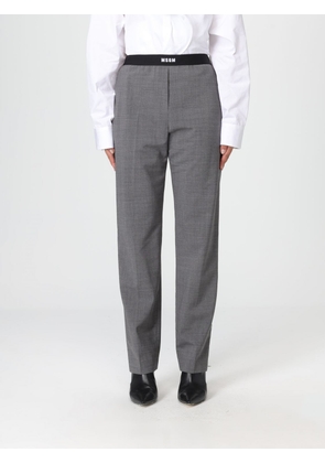 Pants MSGM Woman color Grey