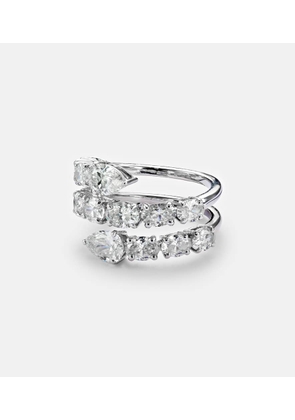 Kamyen 18kt white gold ring with diamonds