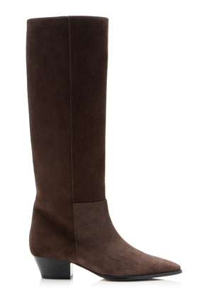 Aeyde Medea Suede Knee Boots - Moda Operandi
