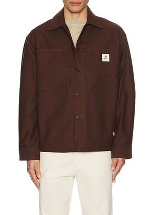 AGOLDE x RSVP Gallery Erving Shirt Jacket in Wynwood - Brown. Size S (also in ).