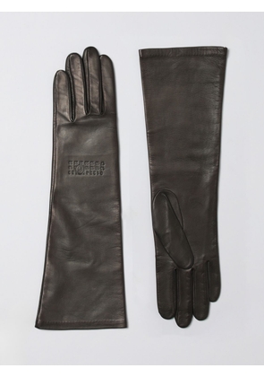 Gloves MM6 MAISON MARGIELA Woman color Brown