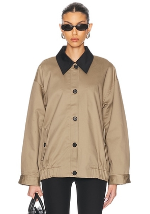 EAVES Yuna Jacket in Khaki Greige - Beige. Size S (also in ).